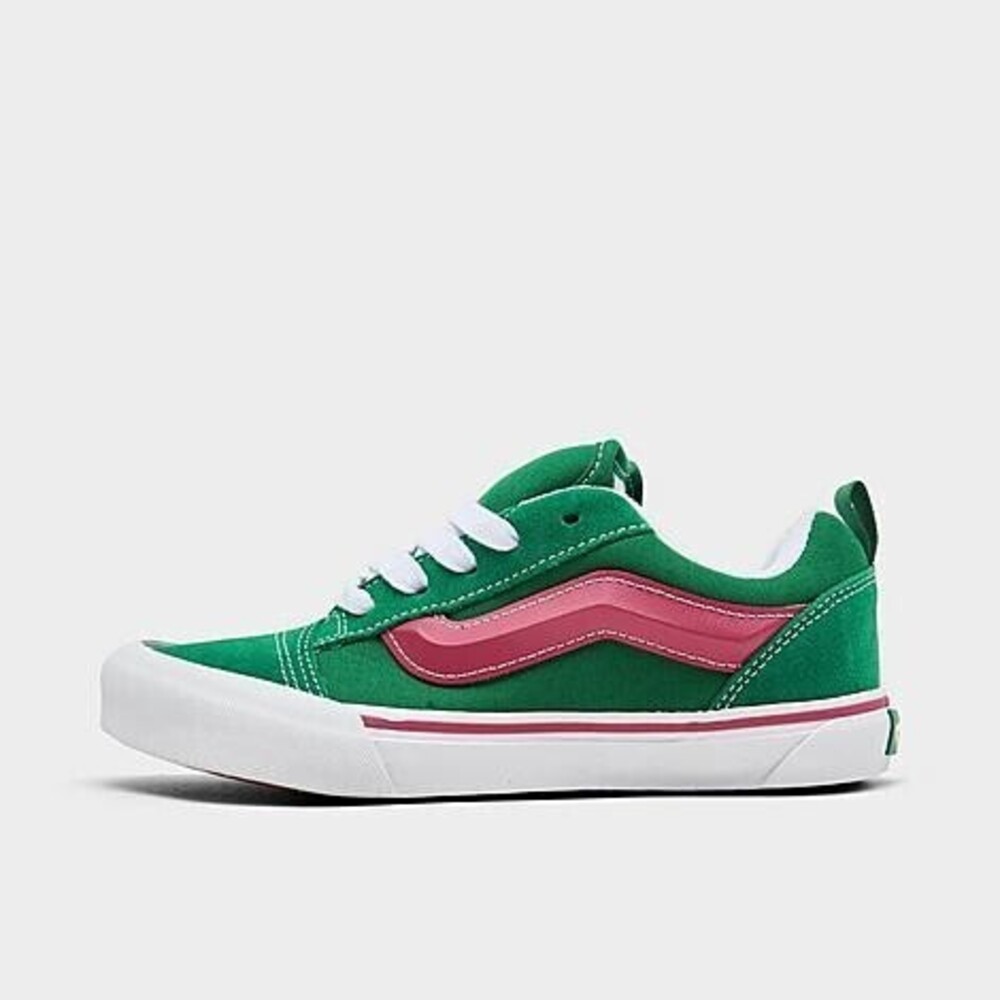 Vans Boys Knu Skool GS Shoes ,Green/Pink-Green, 7